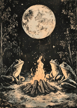 Postcard - Frogs in the Moonlight (DL20)