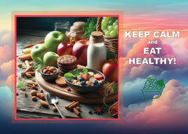 Fantasy Art (R042) - Keep Calm and Eat Healthy