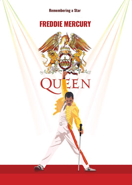 Illustration R022: Remembering a star - Freddie Mercury - ideal for maxicard