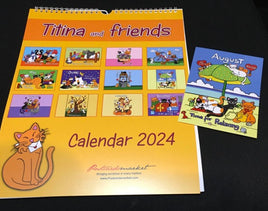 Purrrfect Titina and Friends Wall Calendar for 2024