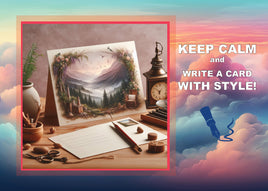 Fantasy Art (B015) - Keep Calm and Write a Card with Style