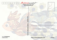 Colours: 125 Flowerfish - top quality approved by www.postcardsmarket.com specialists