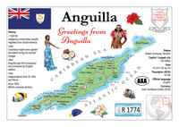 North America | Anguilla MOTW - top quality approved by www.postcardsmarket.com specialists