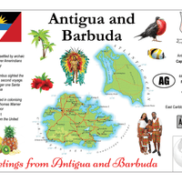 North America | Antigua & Barbuda MOTW - top quality approved by www.postcardsmarket.com specialists