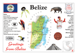 North America | Belize MOTW - top quality approved by www.postcardsmarket.com specialists