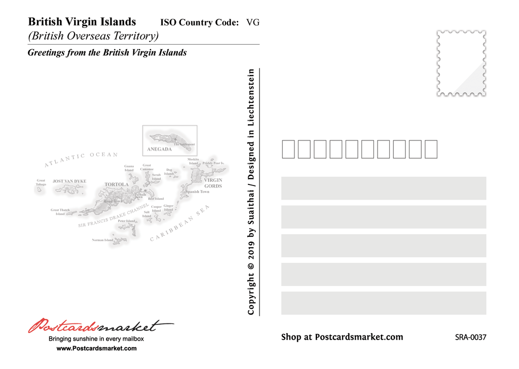 North America British Virgin Islands MOTW Postcards Market
