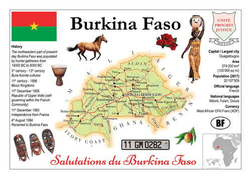 AFRICA | Burkina Faso MOTW - top quality approved by www.postcardsmarket.com specialists