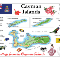 North America | Cayman Islands MOTW - top quality approved by www.postcardsmarket.com specialists