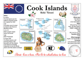 Oceania | Cook Island MOTW - top quality approved by www.postcardsmarket.com specialists