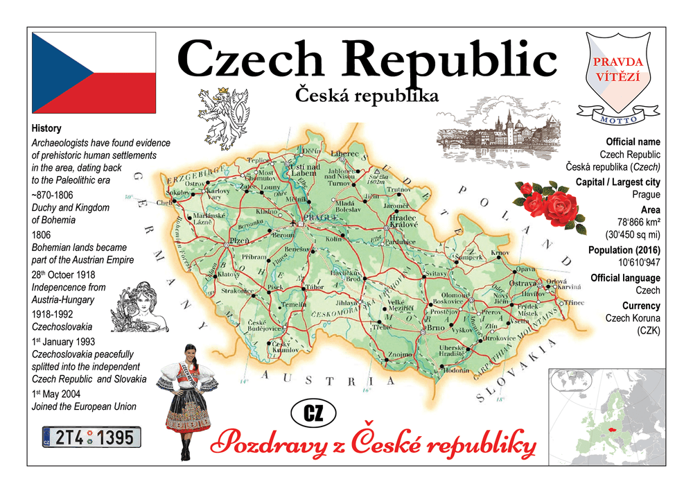 Europe | Czech Republic - Czechia - MOTW - top quality approved by www.postcardsmarket.com specialists