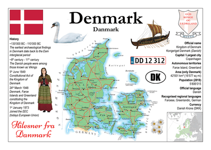 Europe | Denmark MOTW - top quality approved by www.postcardsmarket.com specialists
