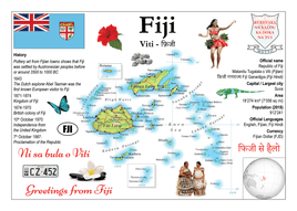 Oceania | Fiji MOTW - top quality approved by www.postcardsmarket.com specialists