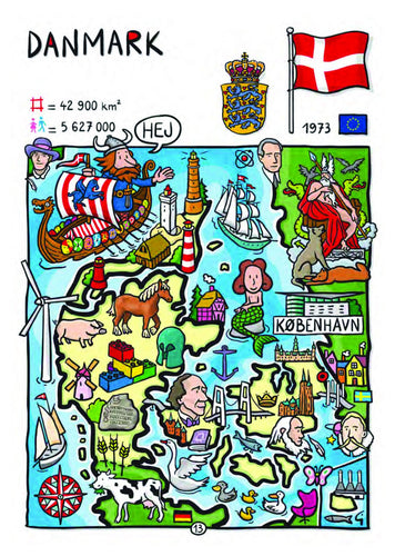 EU - United in Diversity - Danmark_08 - top quality approved by www.postcardsmarket.com specialists