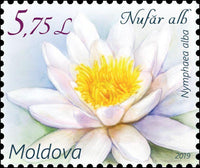 Stamps Moldova - Water Lilies 2019 - top quality approved by www.postcardsmarket.com specialists