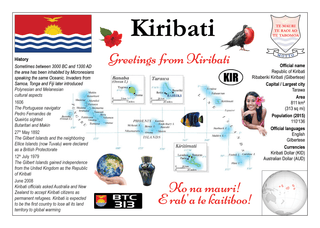 Oceania | Kiribati MOTW - top quality approved by www.postcardsmarket.com specialists
