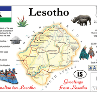 AFRICA | Lesotho MOTW - top quality approved by www.postcardsmarket.com specialists
