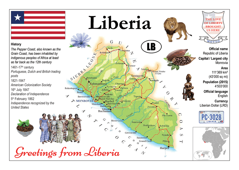 AFRICA | LIBERIA MOTW| Postcards Market