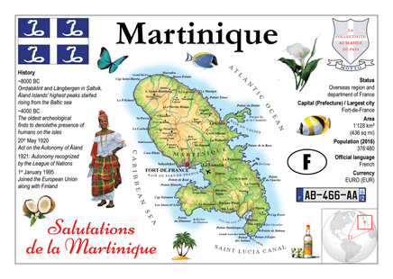 North America | Martinique MOTW - top quality approved by www.postcardsmarket.com specialists