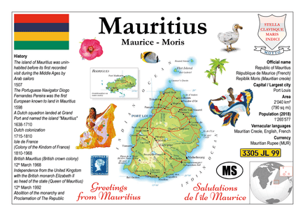 AFRICA | Mauritius MOTW - top quality approved by www.postcardsmarket.com specialists