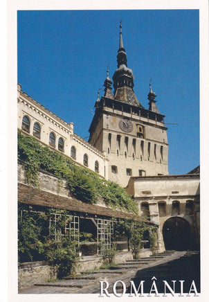 Market Corner: Bundle of 5 x LAD Romania - Sighisoara View The Clock Tower - top quality approved by www.postcardsmarket.com specialists