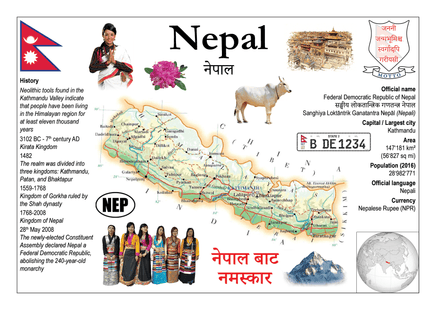 Asia | Nepal MOTW - top quality approved by www.postcardsmarket.com specialists