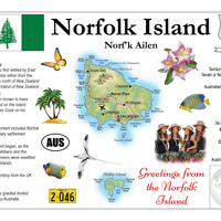 Oceania | Norfolk Island MOTW - top quality approved by www.postcardsmarket.com specialists