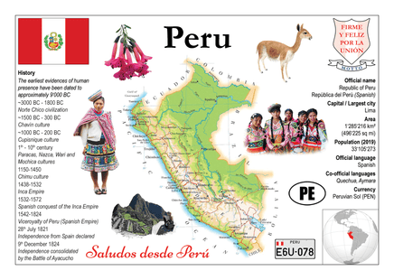 South America | Peru MOTW - top quality approved by www.postcardsmarket.com specialists