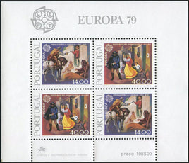 Stamps Europa 1979 Portugal stamps Europa Post & Telecommunication Souvenir Sheet - top quality approved by www.postcardsmarket.com specialists