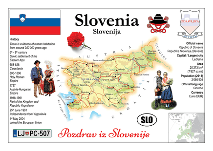 Europe | Slovenia MOTW - top quality approved by www.postcardsmarket.com specialists