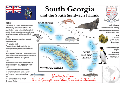 South America | South Georgia and the South Sandwich Islands MOTW - top quality approved by www.postcardsmarket.com specialists