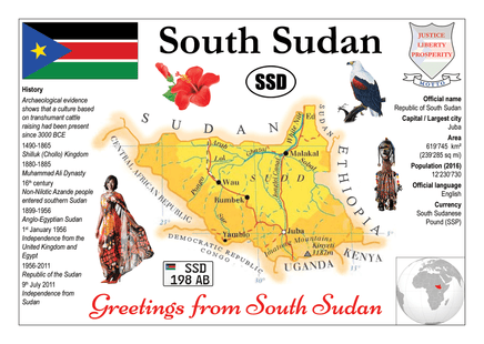 AFRICA | South Sudan - MOTW - top quality approved by www.postcardsmarket.com specialists