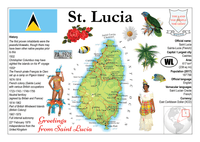 North America | SAINT LUCIA MOTW - top quality approved by www.postcardsmarket.com specialists