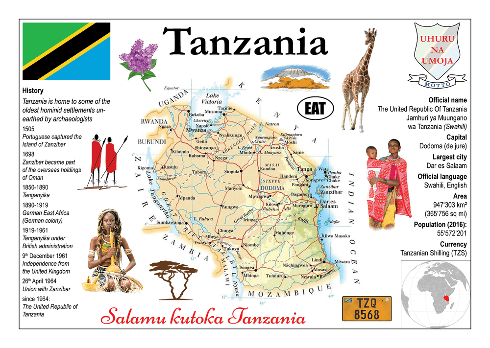 AFRICA | Tanzania MOTW - top quality approved by www.postcardsmarket.com specialists