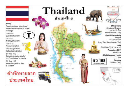 Asia | Thailand MOTW - top quality approved by www.postcardsmarket.com specialists