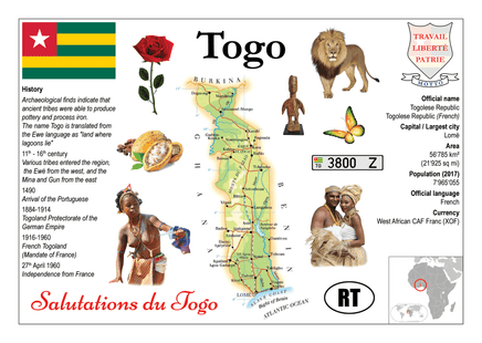 AFRICA | Togo - MOTW - top quality approved by www.postcardsmarket.com specialists