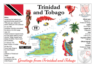 North America | Trinidad and Tobago MOTW - top quality approved by www.postcardsmarket.com specialists