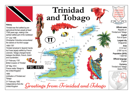 North America | Trinidad and Tobago MOTW - top quality approved by www.postcardsmarket.com specialists