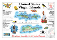 North America | U.S Virgin Islands MOTW - top quality approved by www.postcardsmarket.com specialists