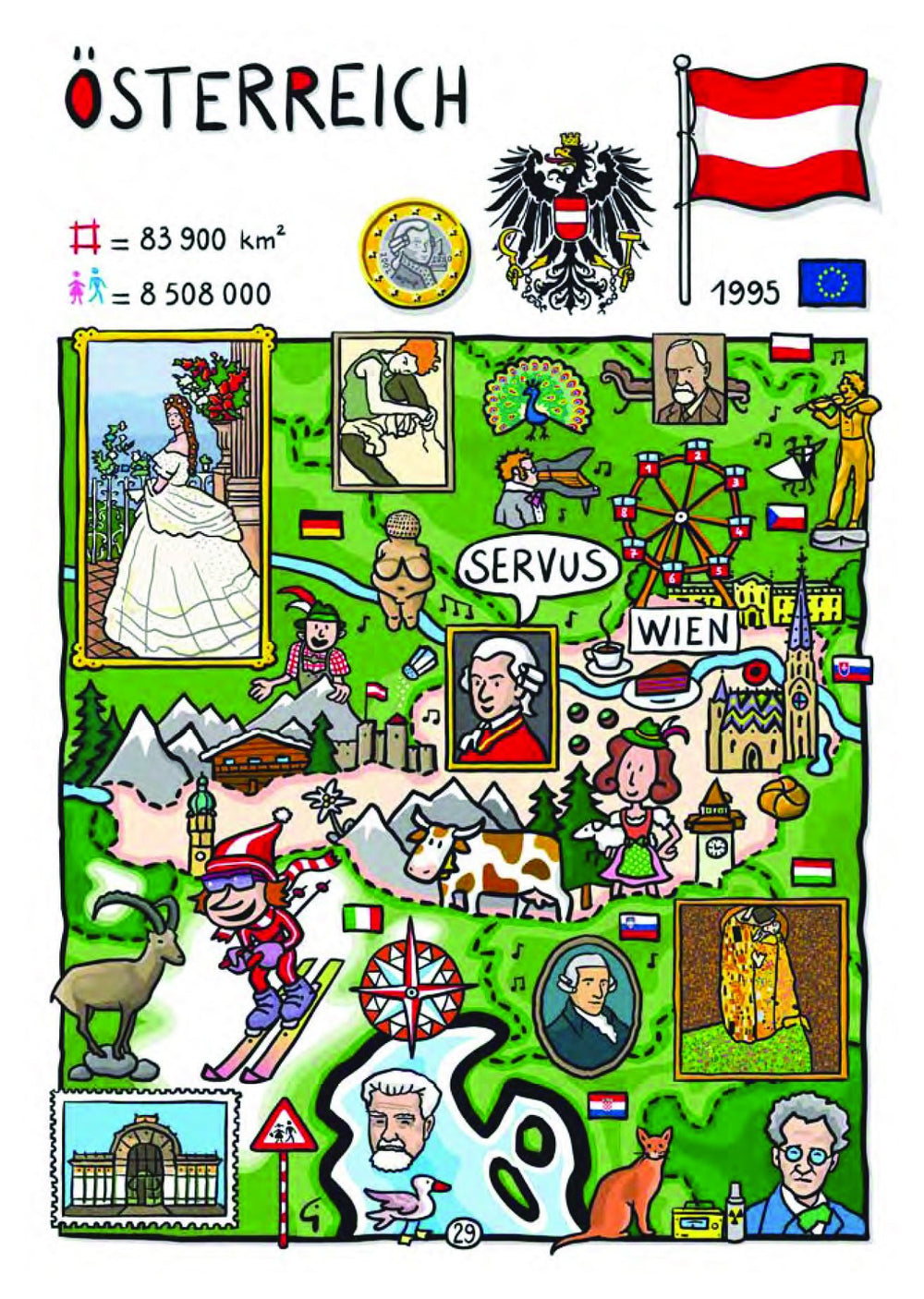 EU - United in Diversity - Osterreich_24 - Austria| Postcards Market