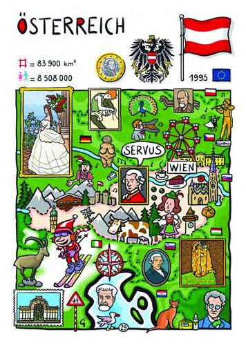 EU - United in Diversity - Osterreich_24 - top quality approved by www.postcardsmarket.com specialists
