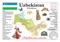 Asia | Uzbekistan MOTW - top quality approved by www.postcardsmarket.com specialists