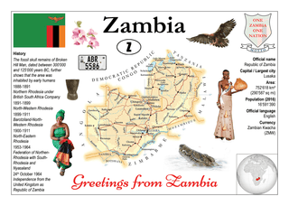 AFRICA | Zambia MOTW - top quality approved by www.postcardsmarket.com specialists