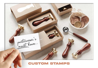 Photo: Postcrosser's Must Have - Custom Stamps (bundle x 5 pieces) - top quality approved by www.postcardsmarket.com specialists