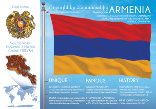 Asia | ARMENIA - FW (country No. 135) - top quality approved by www.postcardsmarket.com specialists