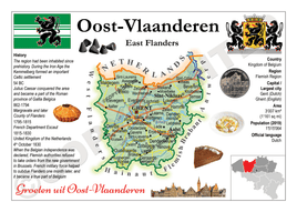 Europe | Belgium Province - East Flanders MOTW (Oost Vlaanderen) - top quality approved by www.postcardsmarket.com specialists