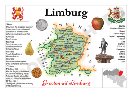 Europe | Belgium Province - Limburg MOTW - top quality approved by www.postcardsmarket.com specialists
