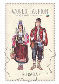 World Fashion Historical Collection - Bulgaria (bundle x 5 pieces) - top quality approved by Postcards Market specialists