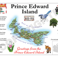 North America | 5x CANADA Provinces - Prince Edward Island MOTW x 5pieces - top quality approved by www.postcardsmarket.com specialists