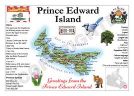 North America | 5x CANADA Provinces - Prince Edward Island MOTW x 5pieces - top quality approved by www.postcardsmarket.com specialists
