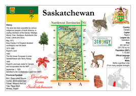 North America | 5x CANADA Provinces - Saskatchewan MOTW x 5pieces - top quality approved by www.postcardsmarket.com specialists